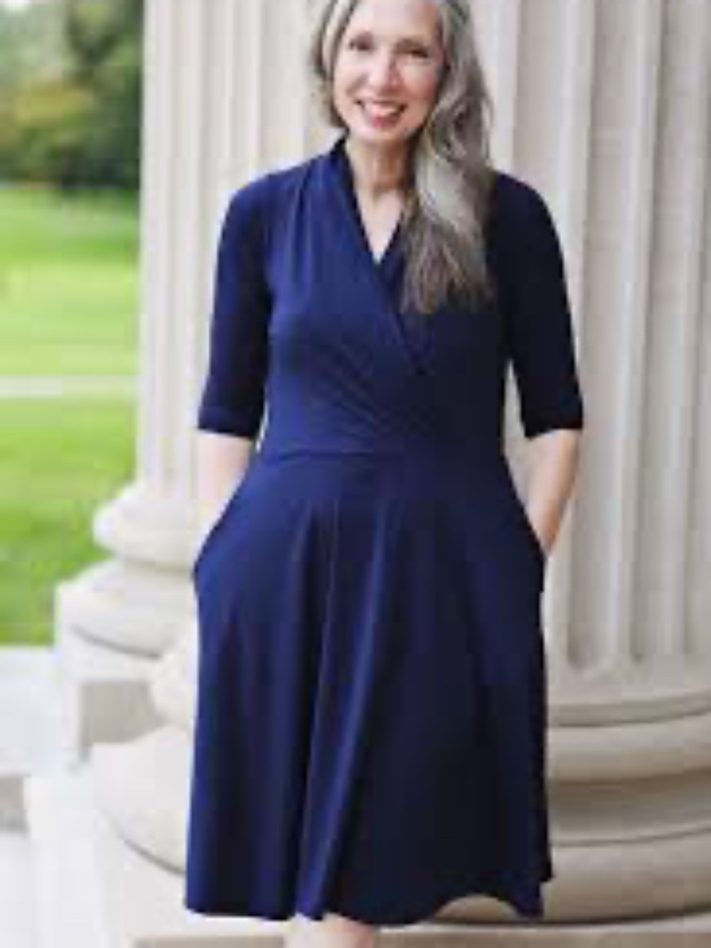 Karina Dresses Joan Midnight Blue 3/4 sleeve M/L